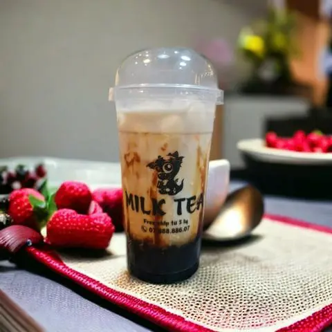 Hình ảnh Sữa tươi trân châu đường đen