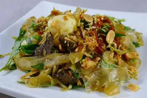 Hình ảnh Bánh tráng dẻo Tây Ninh trộn