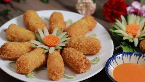 Hình ảnh Chả Giò Hải Sản Sốt Mayonaise