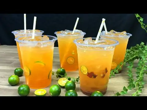 Hình ảnh trà tắc xí muội 