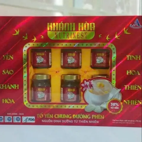 Hình ảnh Yến Sào Chưng Đường Phèn (màu đỏ)-1 hộp 6 chai