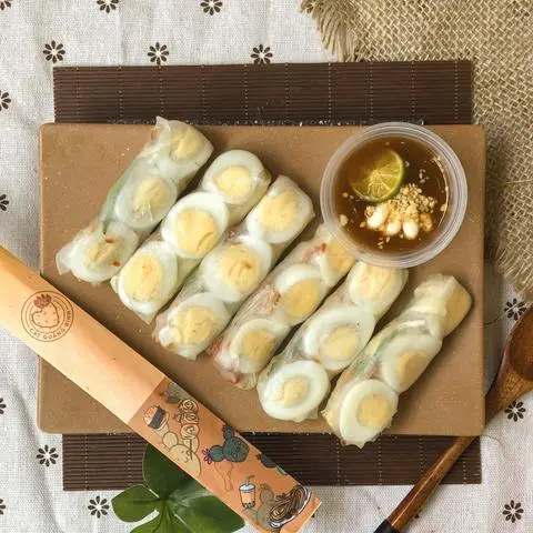 Hình ảnh Bánh tráng cuốn sốt me