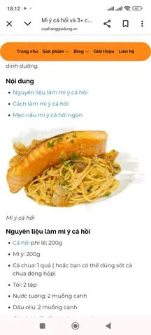 Hình ảnh Mỳ cá hồi 