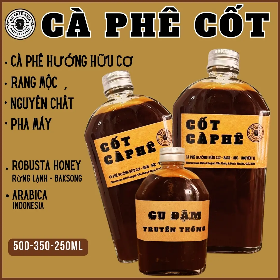 Hình ảnh Gucafe - CÀ PHÊ CỐT - Pha Máy -  250ml