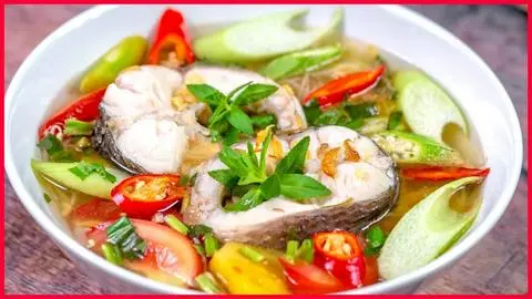 Hình ảnh Cơm canh chua cá lóc