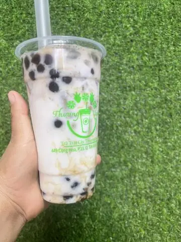Hình ảnh sữa tươi trân châu đường đen 