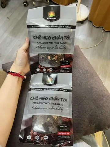 Hình ảnh khô heo cháy tỏi