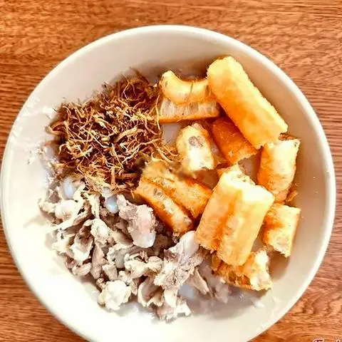 Hình ảnh Combo cháo sườn sụn - nấm - quẩy  - trà tắc