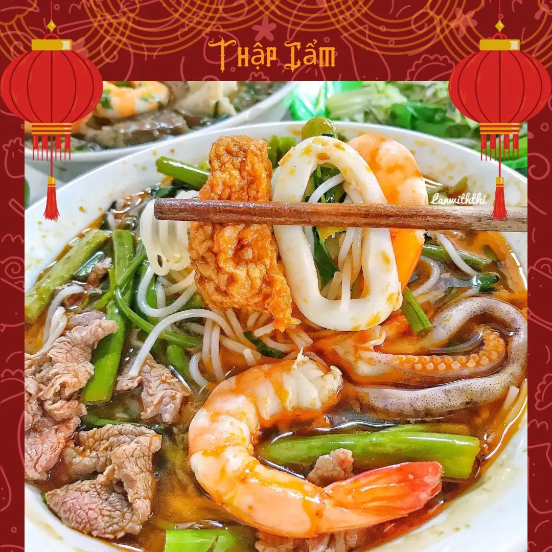 Hình ảnh Bún Thái cay thập cẩm