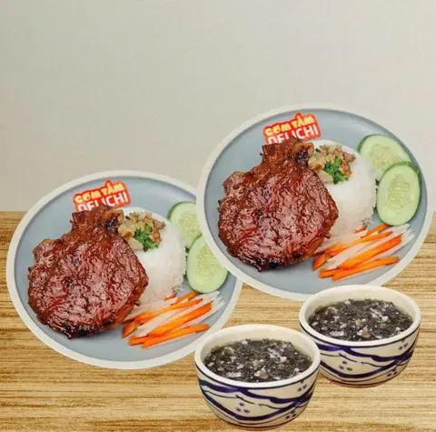 Hình ảnh 2 Phần Cơm Tấm Sườn + 2 Canh Tuỳ Chọn