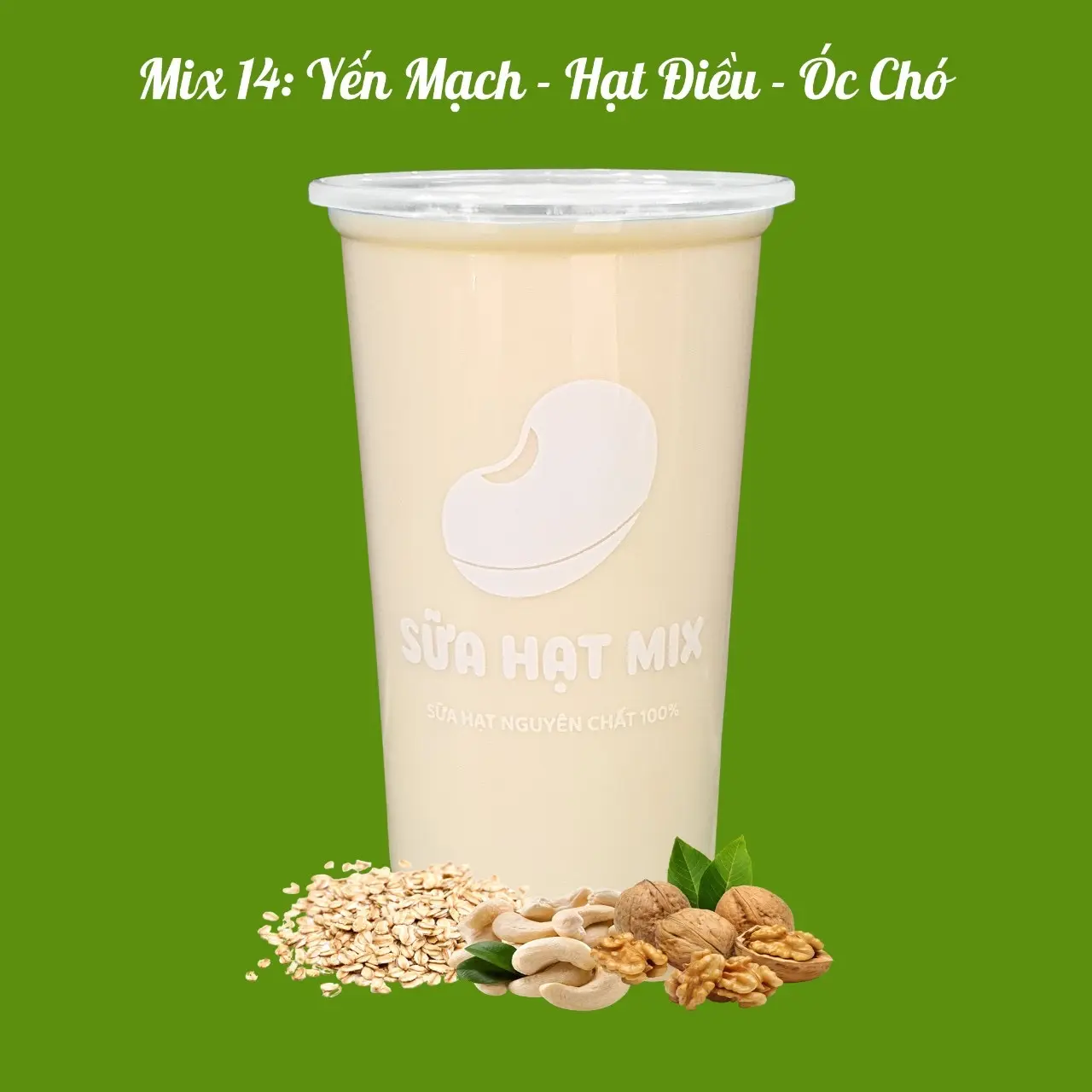 Hình ảnh Mix 14: Yến Mạch - Hạt Điều - Óc Chó 