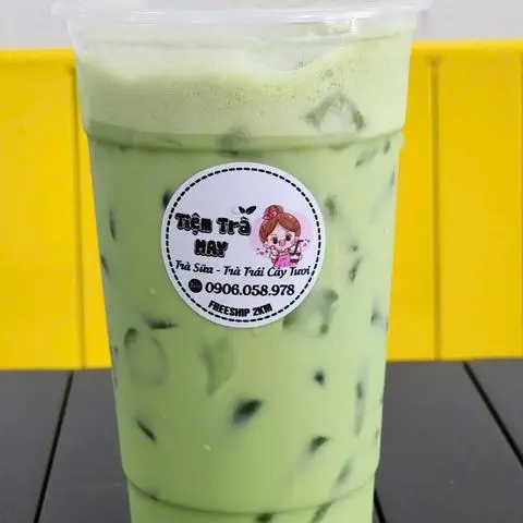 Hình ảnh Trà sữa Thái xanh - không topping - size L