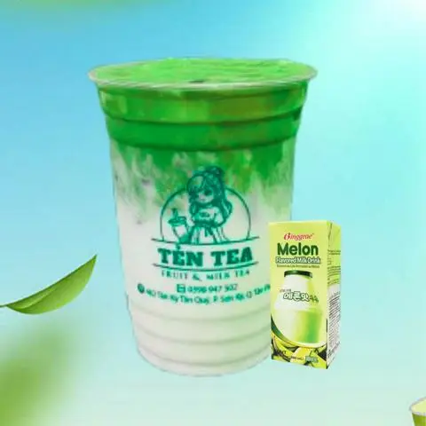 Hình ảnh Matcha sữa dưa lưới