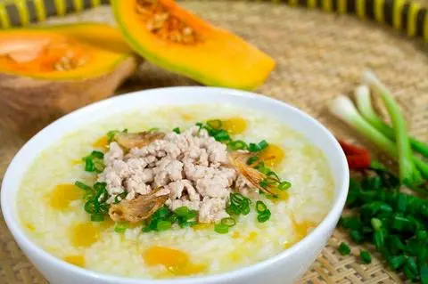 Hình ảnh Cháo nóng Bò phô mai bí đỏ
