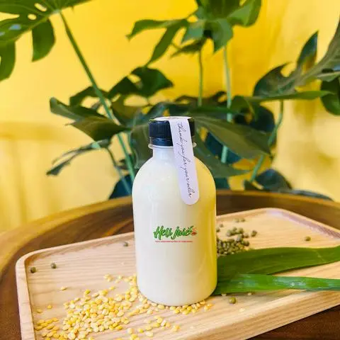 Hình ảnh Sữa Đậu Xanh Lá Dứa 