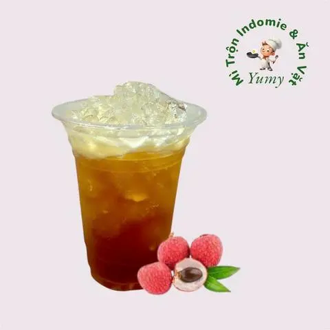 Hình ảnh Trà vải dầm trân châu trắng - ly lớn 800ml