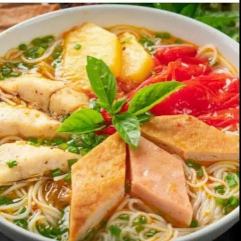 Hình ảnh bún riêu chả cá nha trang 