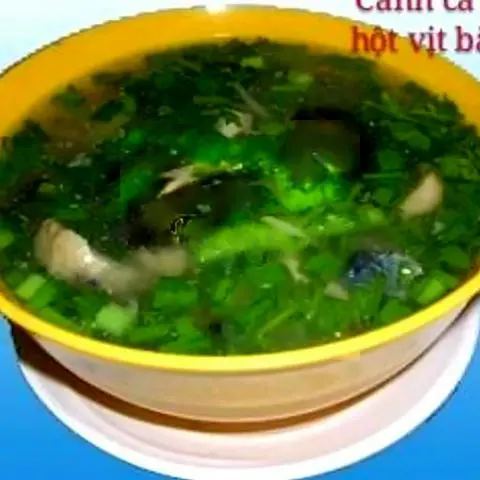 Hình ảnh Canh cá miếng hột vịt bắc thảo
