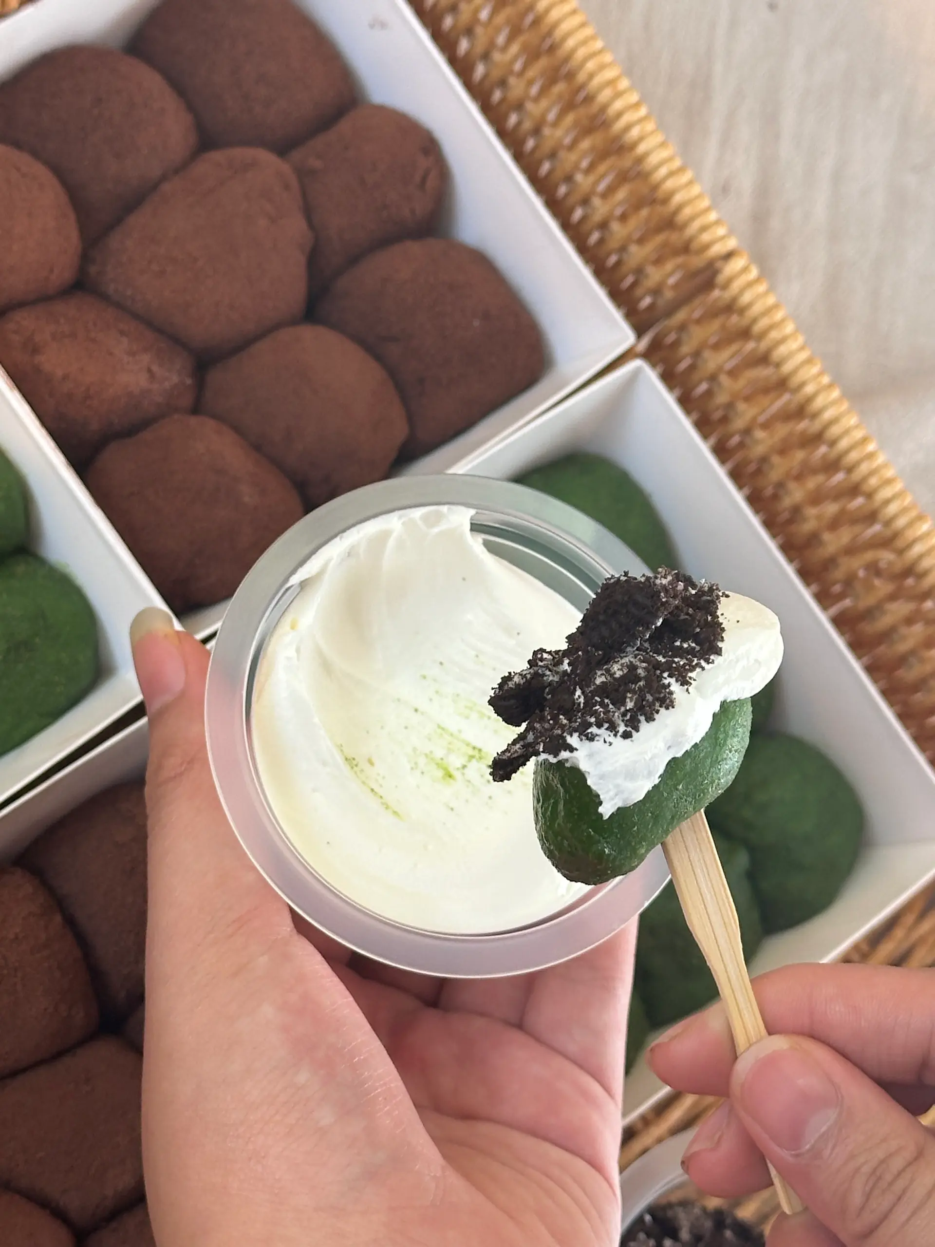 Hình ảnh Mochi socola chấm