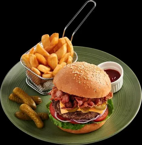 Hình ảnh CRISPY CHICKEN BURGER & FRIES
