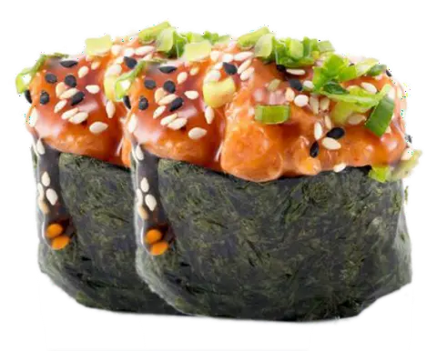 Hình ảnh Sushi Gunkan Cá Ngừ Sốt Cay 4 Viên