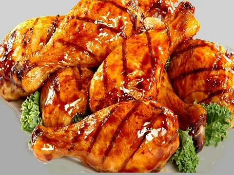 Hình ảnh Cơm chiên gà sốt mắm tỏi Mix Trứng sợi