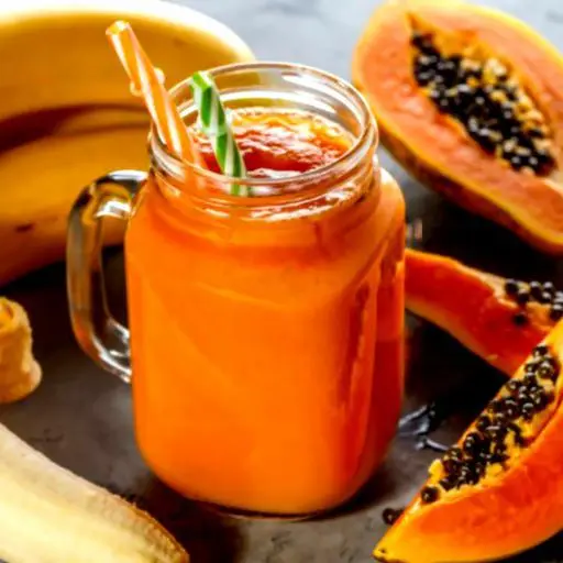 Hình ảnh Sinh tố đu đủ chuối