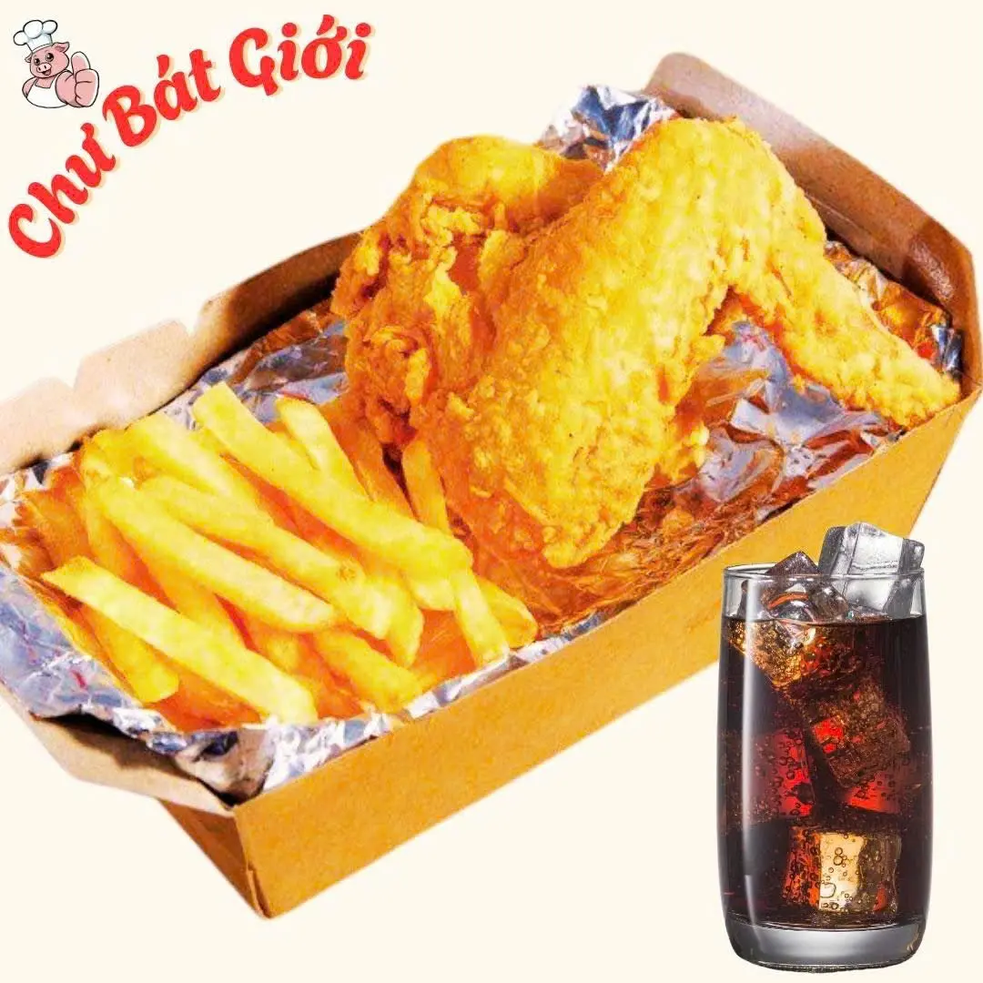 Hình ảnh Combo 3 - Cánh Gà Rán + Khoai + Nước Ngọt