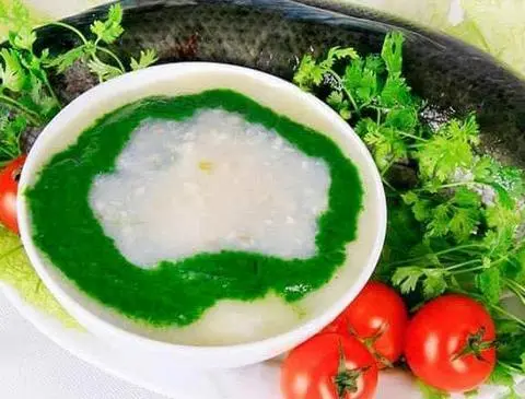 Hình ảnh Cháo cây thị - Cá lóc đậu xanh