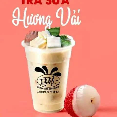 Hình ảnh Trà sữa hương vải