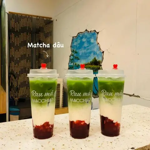 Hình ảnh Matcha dâu latte