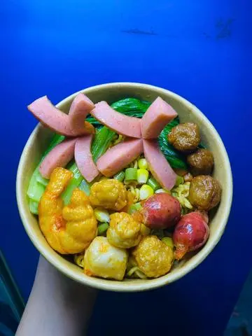 Hình ảnh Indomie viên chiên (ẢNH THẬT QUÁN CHỤP)