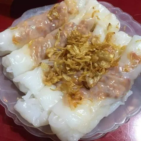 Hình ảnh Bánh cuốn chay nhân hành phi