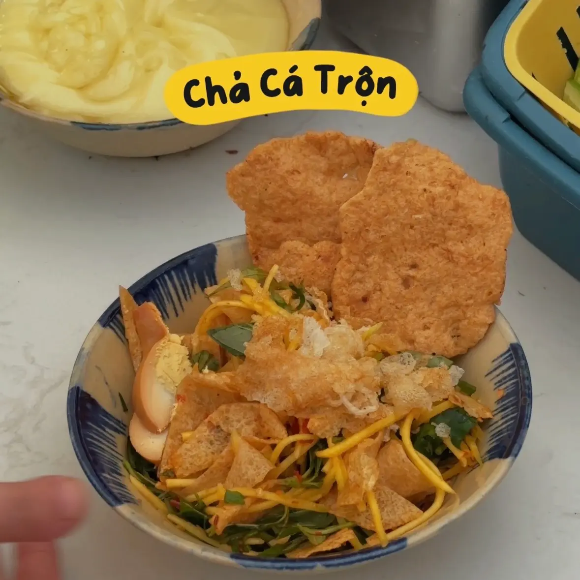 Hình ảnh Chả cá mỏng trộn
