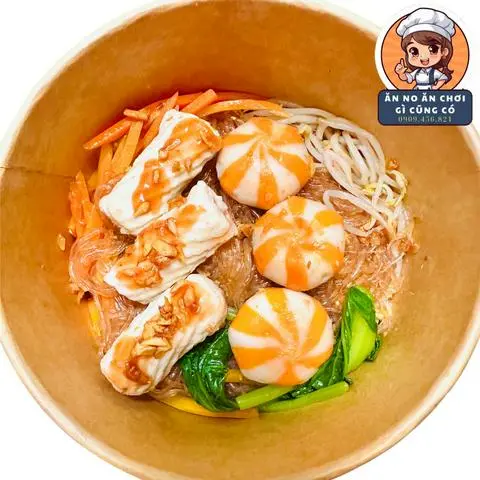 Hình ảnh Miến Trộn Chả Mực Xoắn (3v) + Bánh Bao Cá Hồi (3v)
