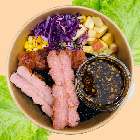 Hình ảnh Cơm Gạo Lứt Nem Nướng