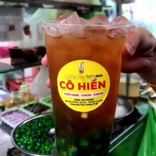 Hình ảnh Trà đào sữa đầy đủ