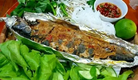 Hình ảnh cá saba nướng giấy bạc 