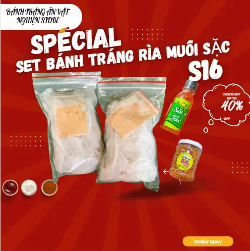 Hình ảnh Set Bánh Tráng Rìa Muối Sặc - S16