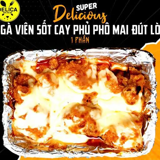 Hình ảnh [BEST SELLER] Gà Viên Sốt Cay Phủ Phô Mai Delica- Spicy Fried Chicken With Cheese