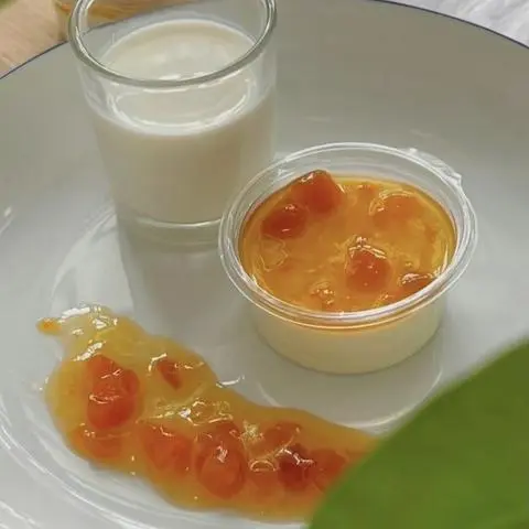 Hình ảnh panna cotta vị Xoài