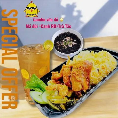 Hình ảnh Combo má đùi/đùi tỏi +Trà tắc mạch nha+ canh RB 