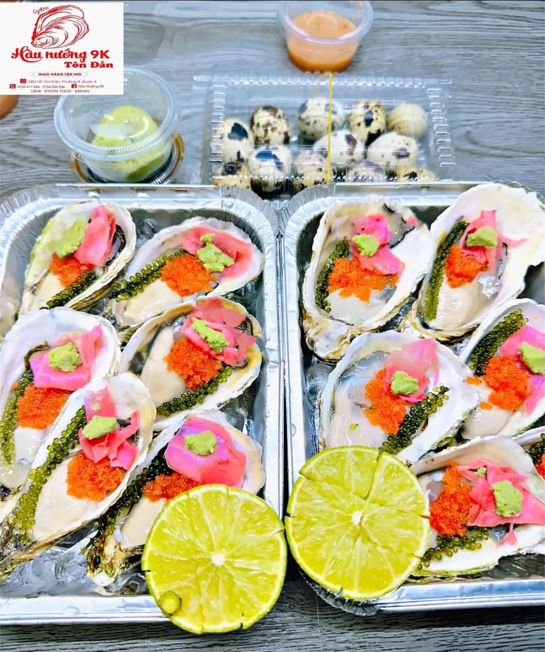 Hình ảnh Hàu Nhật sống sashimi - tabasco 6 con 