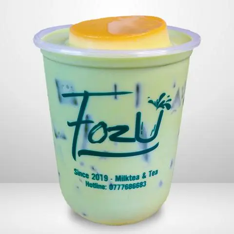 Hình ảnh Trà Sữa Thái Xanh Flan Size M