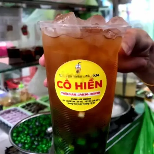 Hình ảnh Hồng trà trân châu dừa