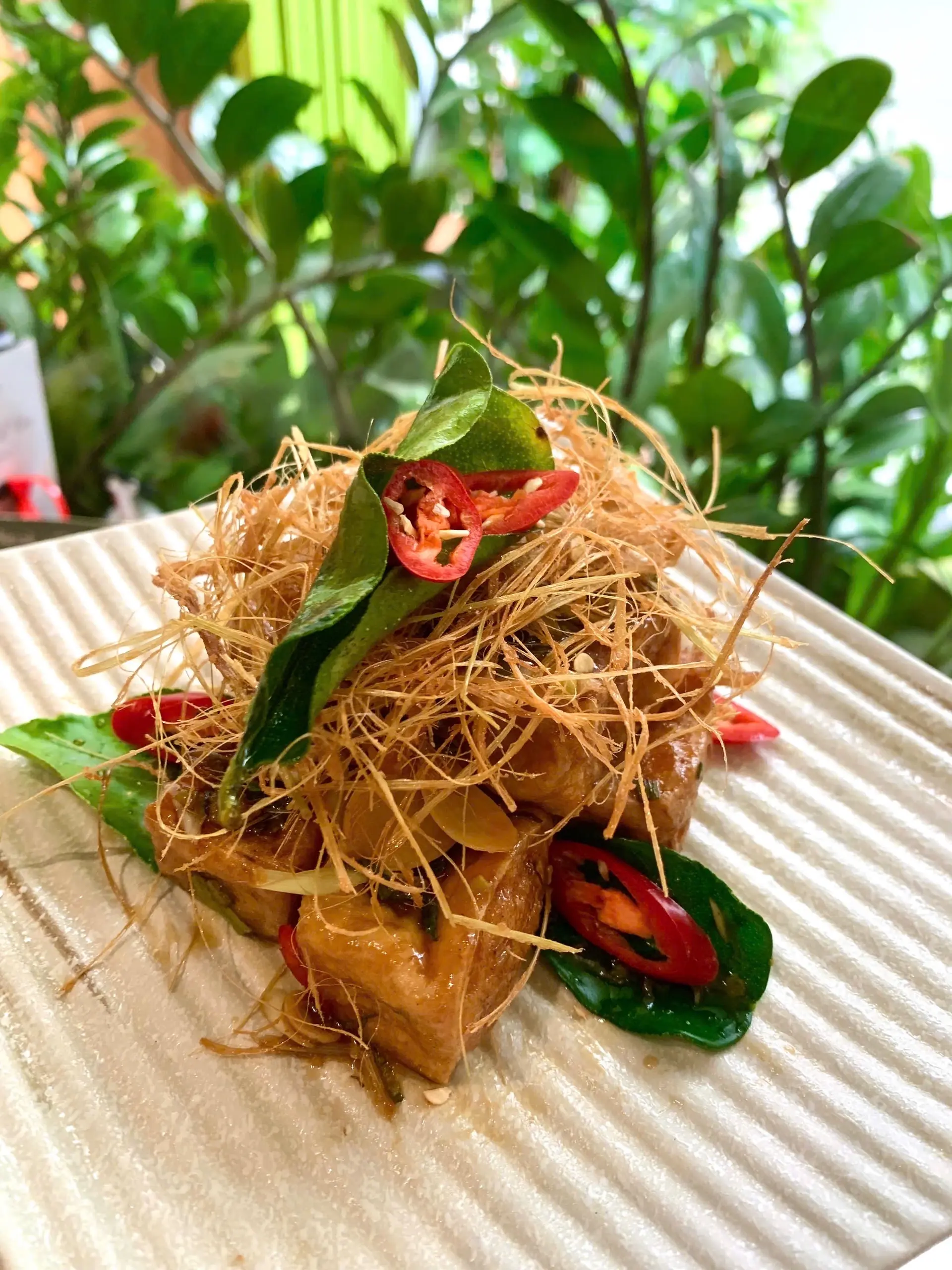 Hình ảnh Đậu hũ sốt Thái/ Fried tofu with Thailand’s sauce