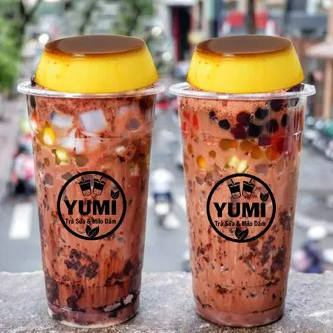Hình ảnh Milo Dầm Trân Châu Bánh Flan (Size 700ml)