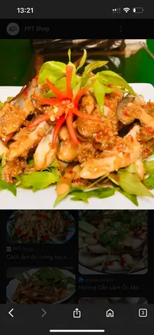 Hình ảnh ốc móng tay xào bơ tỏi