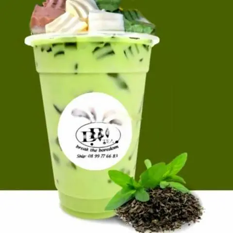 Hình ảnh Trà sữa hương dứa