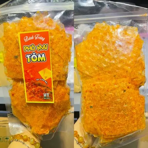 Hình ảnh Bánh tráng phomai tôm/ túi 80gr